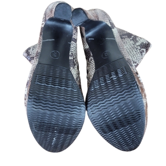 Massimo Faux Snakeskin High Heeled Short Boots Size 9 - Picture 6 of 6